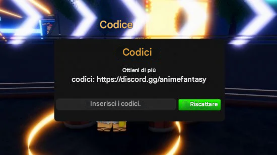 Codici Anime Fantasy (Aprile 2025) 2 Come si riscattano i codici Anime Fantasy