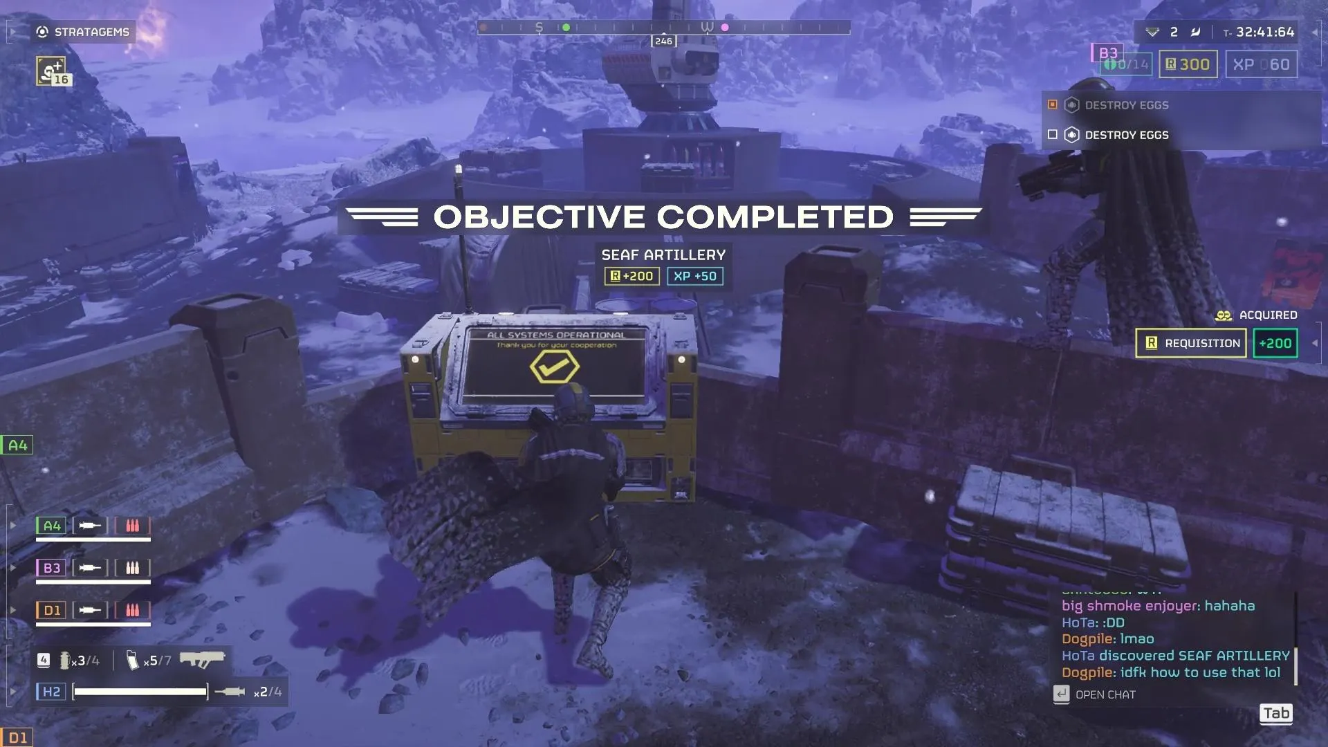 obiettivi secondari in Helldivers 2