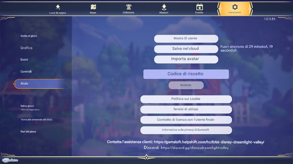 Come riscattare i codici in Disney Dreamlight Valley