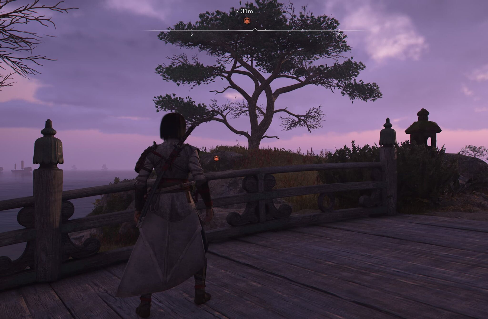 Posizioni Kuji-Kiri in Assassin’s Creed Shadows 10 A Nakayama Peak, a ovest del castello di Amagasaki, dopo il ponte di legno