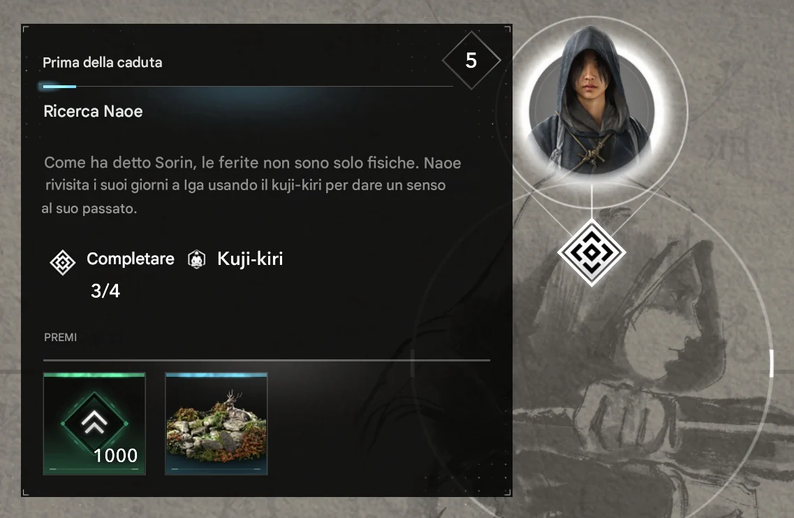 Posizioni Kuji-Kiri in Assassin’s Creed Shadows 1 Durante questi eventi, giocherai attraverso i ricordi di Naoe in missioni lineari ambientate in un mondo isolato.