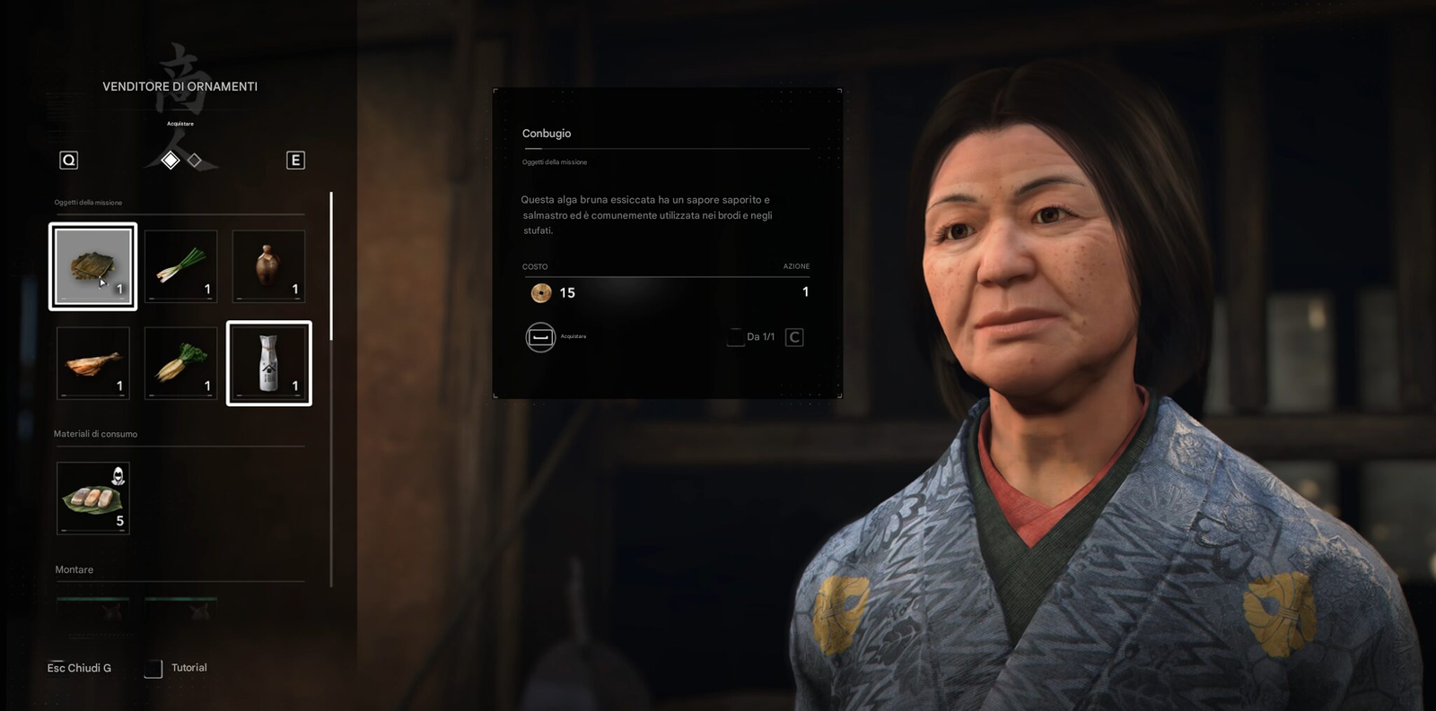 Aiuta Junjiro a Preparare la Zuppa per Sorin – Assassin’s Creed Shadows 4 Ingredienti per la Zuppa