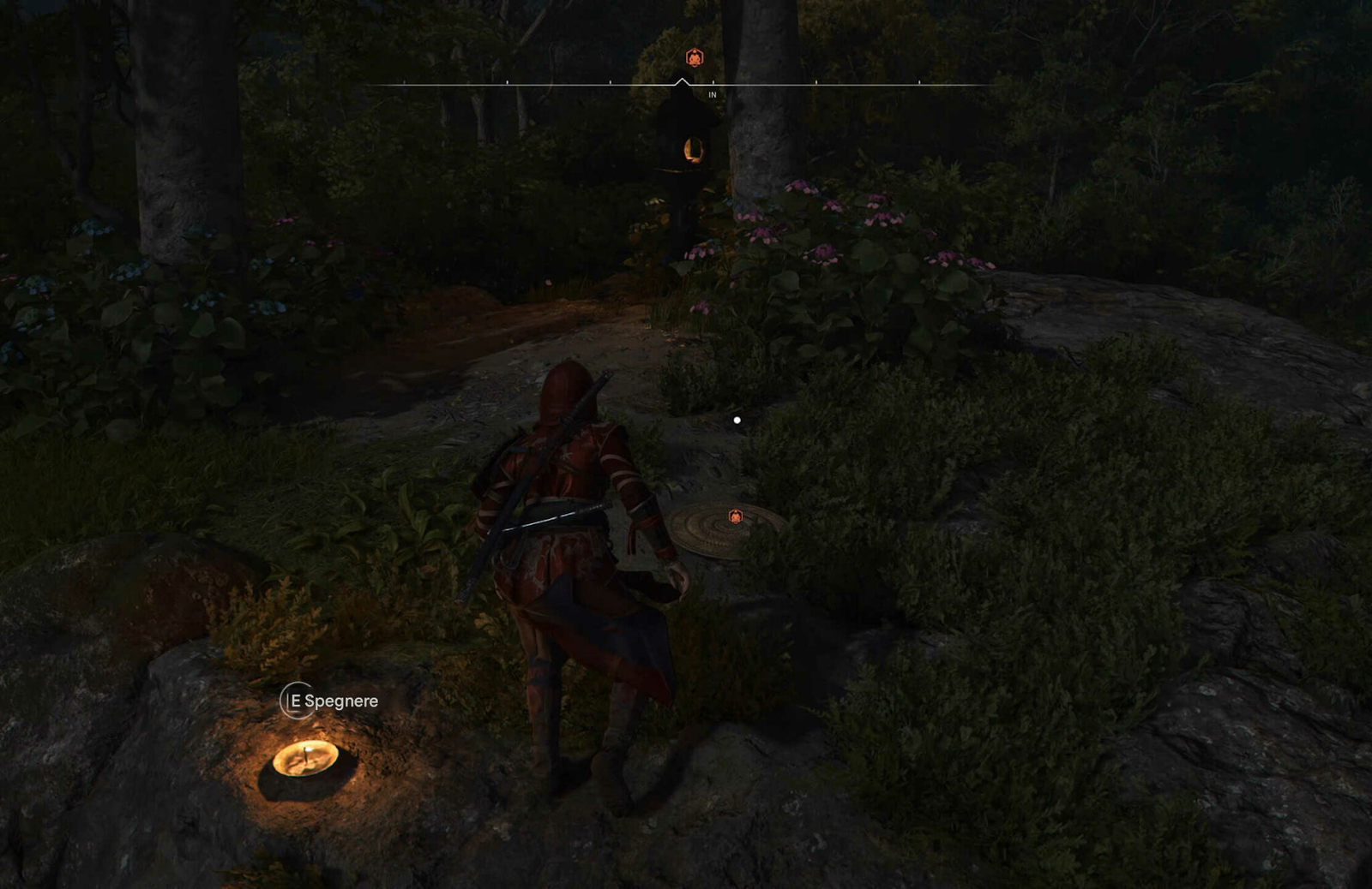 Posizioni Kuji-Kiri in Assassin’s Creed Shadows 26 Per raggiungerlo, usa il rampino due volte per attraversare le rocce.