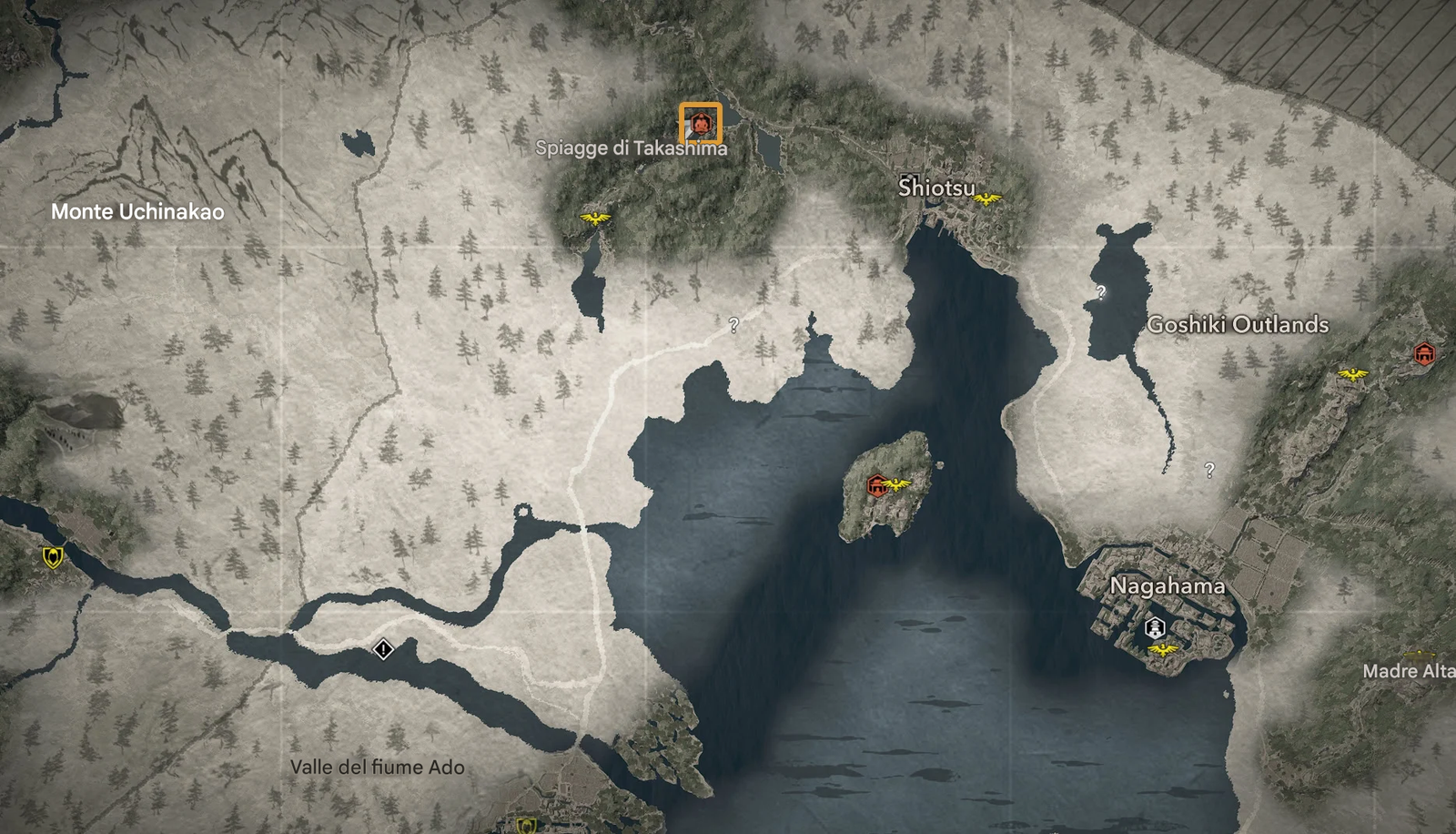 Posizioni Kuji-Kiri in Assassin’s Creed Shadows 21 Spiagge di Takashima