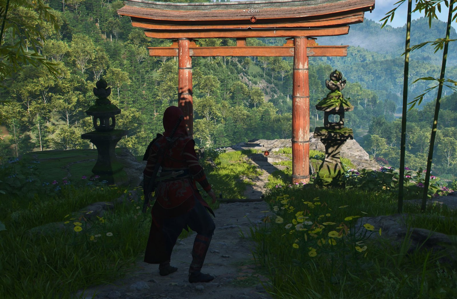Posizioni Kuji-Kiri in Assassin’s Creed Shadows 20 Su una scogliera che domina il lago, vicino a Shiotsu