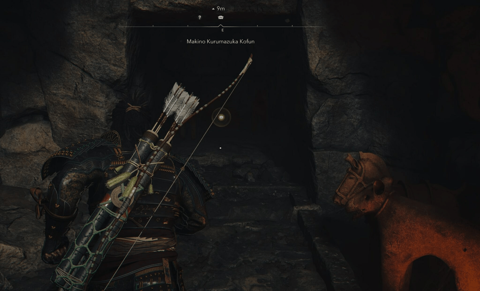 Assassin’s Creed Shadows: Guida al Makino Kurumazuka Kofun 16 aprire un forziere contenente la Katana di Onimaru della Bastione