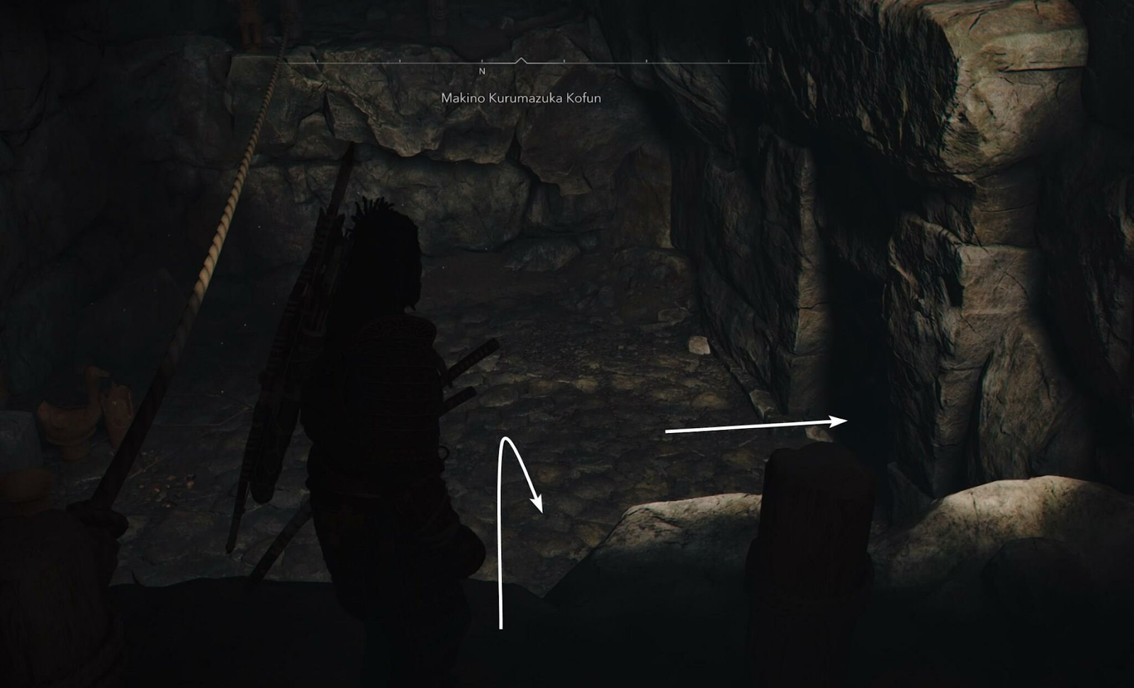 Assassin’s Creed Shadows: Guida al Makino Kurumazuka Kofun 14 scendi e trascina la cassa di legno all’indietro
