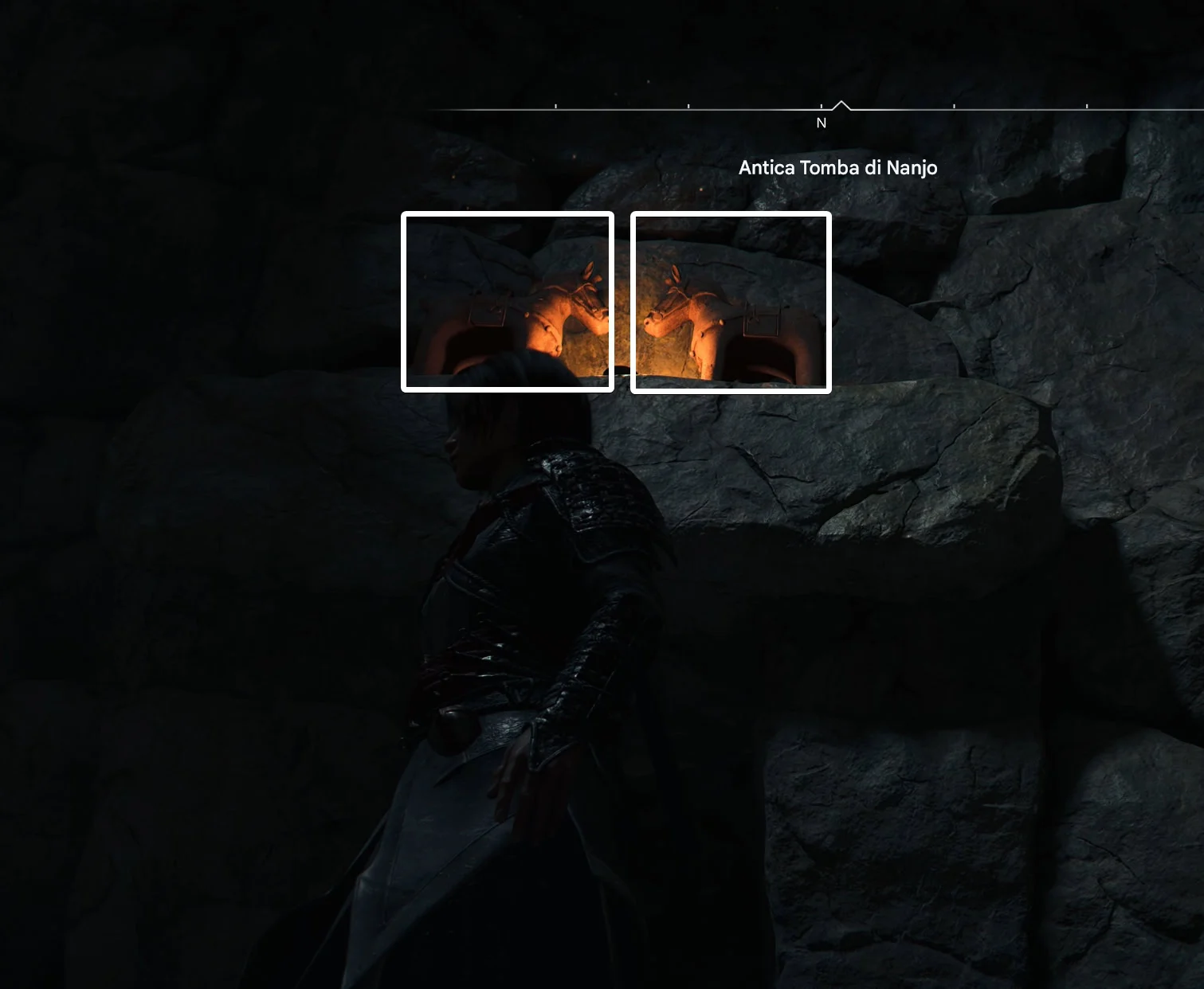 Come Trovare il Forziere della Tomba Antica di Nanjo in Assassin’s Creed Shadows 3 segui sempre i simboli dei cavalli (o pony)