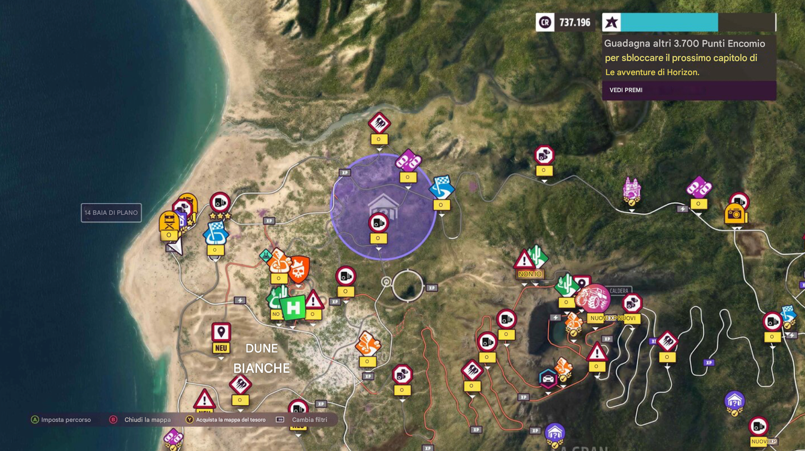 Forza Horizon 5 - Tutte le 14 posizioni dei fienili 38 Mappa Renault 4L Export (1968)