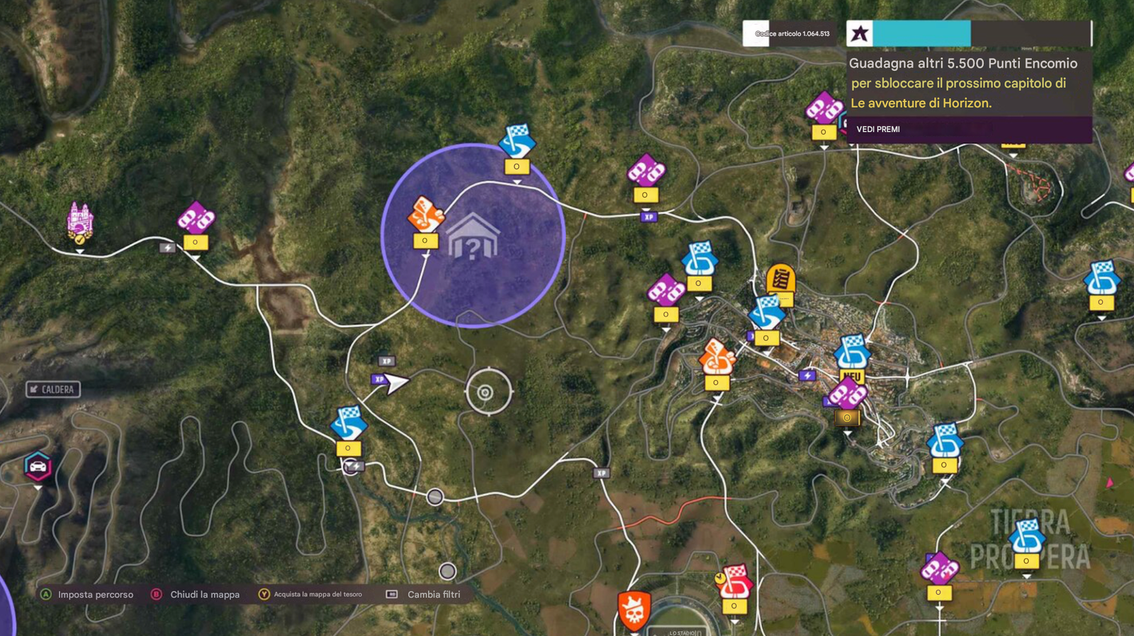Forza Horizon 5 - Tutte le 14 posizioni dei fienili 2 Mappa della BMW 2002 Turbo (1973)