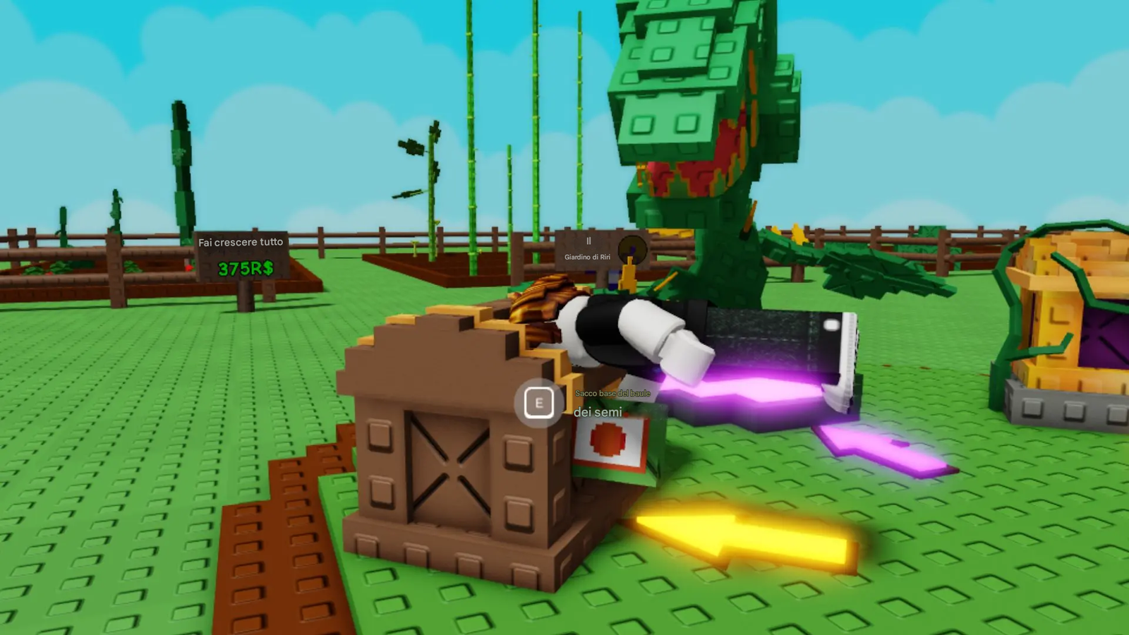 Tutti i glitch di Grow a Garden e come usarli 6 Collisione con il Pacchetto di Semi Base