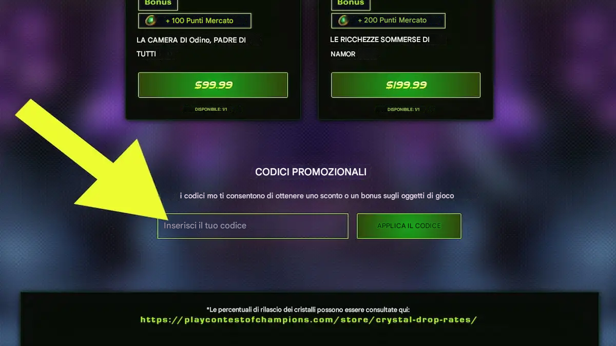 Codici Marvel Contest of Champions (Giugno 2025) 2 Come riscattare i codici MCoC