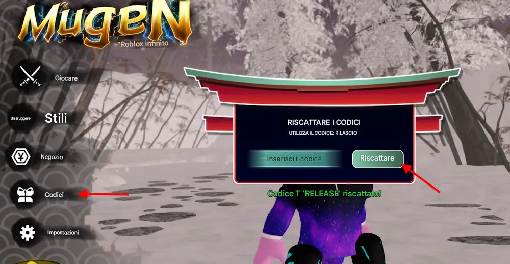 Codici Roblox Mugen (Giugno 2025) 2 Come riscattare i codici Mugen
