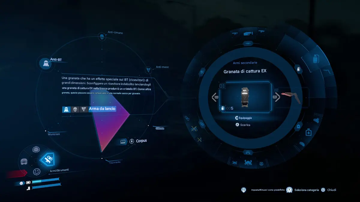 Death Stranding 2: Come uccidere i BT o scappare da loro 2 Granata EX Catcher
