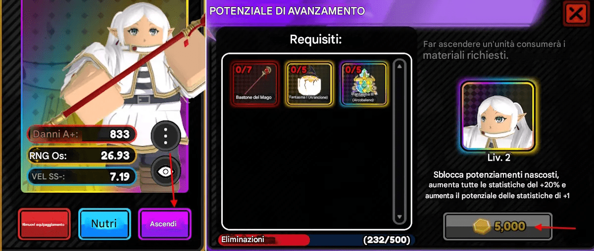 All Star Tower Defense X: Come Ascedere o Evolvere le Unità 1 Come Ascedere in ASTDX