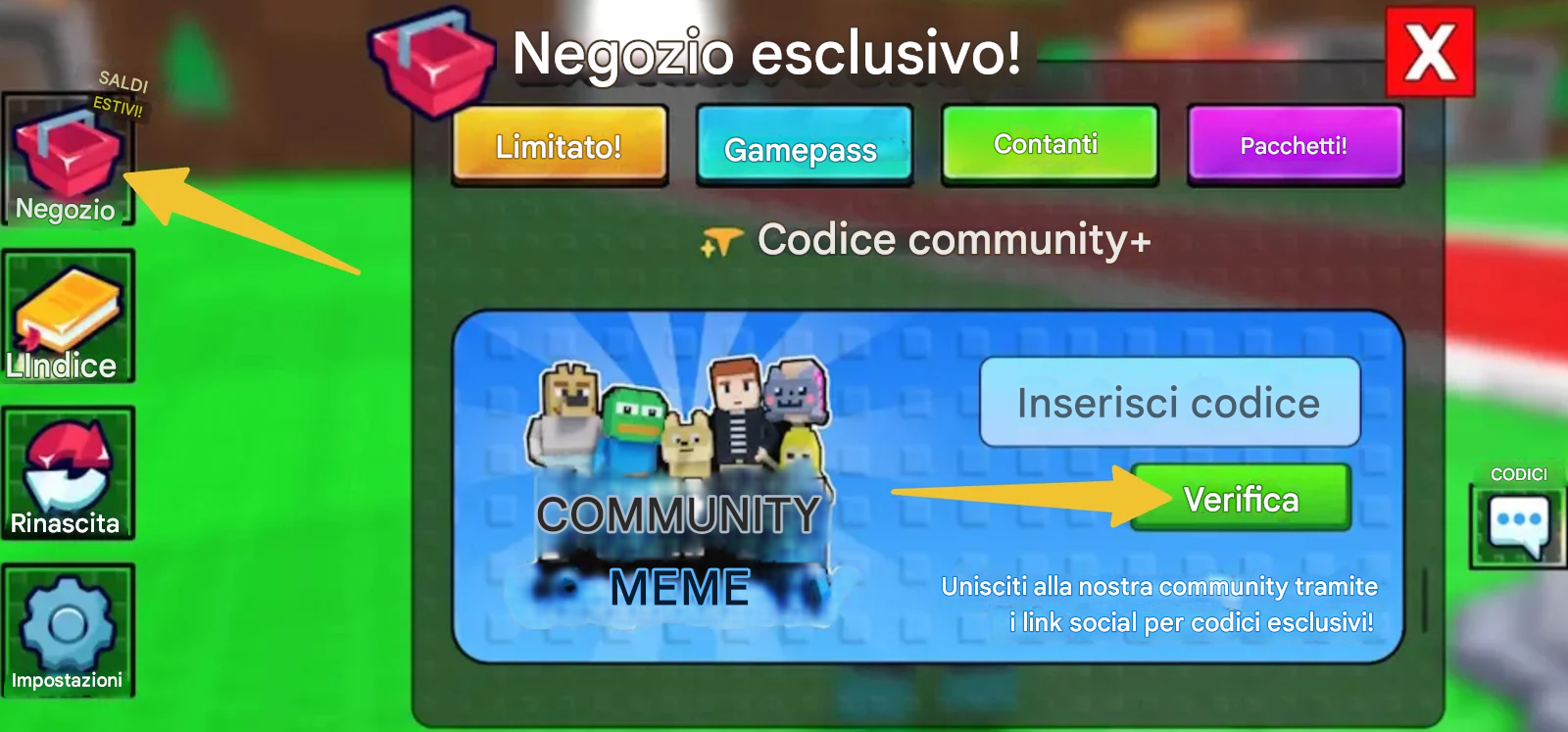 Codici Steal a Meme (Agosto 2025) 2 Come Riscattare i Codici Steal a Meme