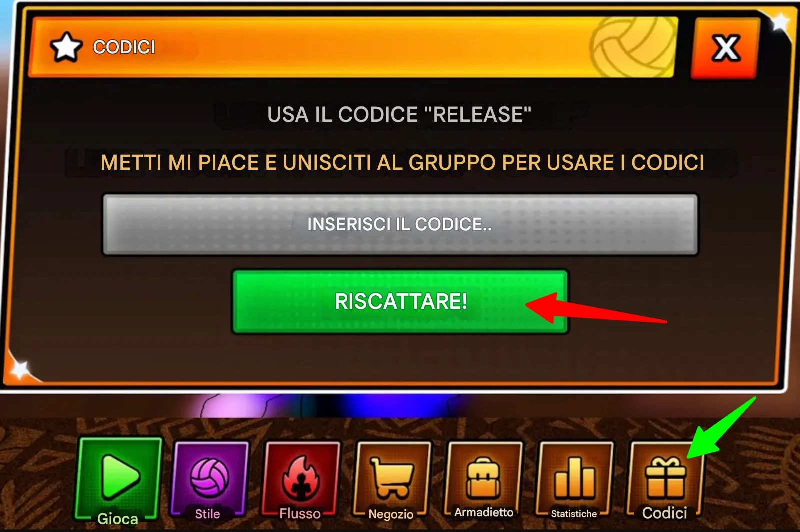 Codici Untitled Volleyball Game (UVBG) – Luglio 2025 1 Come riscattare i codici UVBG