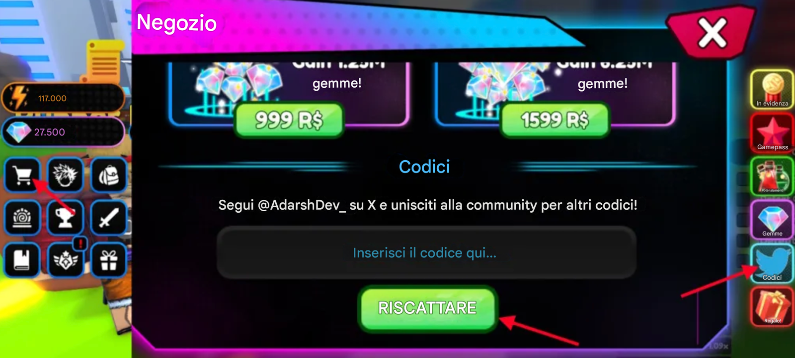 Codici Anime Storm Simulator (Luglio 2025) 1 Come riscattare i codici di Anime Storm Simulator?