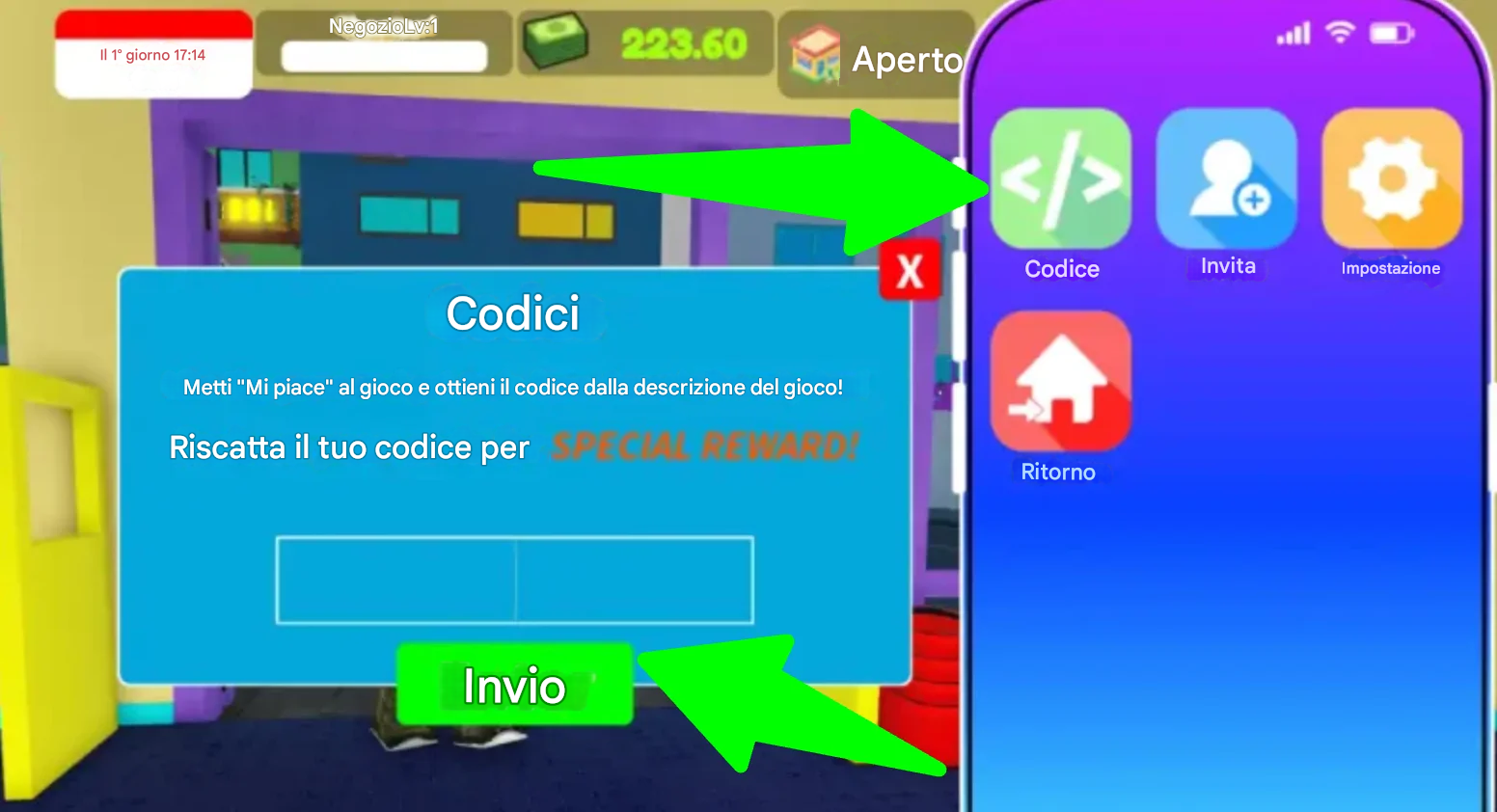 Codici Popmarket Simulator (Luglio 2025) 2 Come riscattare i codici in Popmarket Simulator