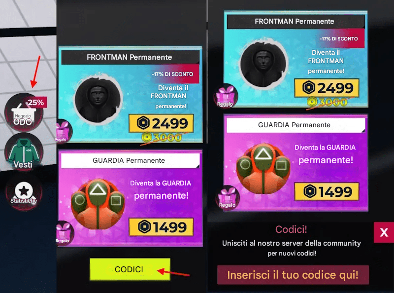 Codici Roblox Squid Game X (Luglio 2025) 1 Come riscattare i codici in Squid Game X