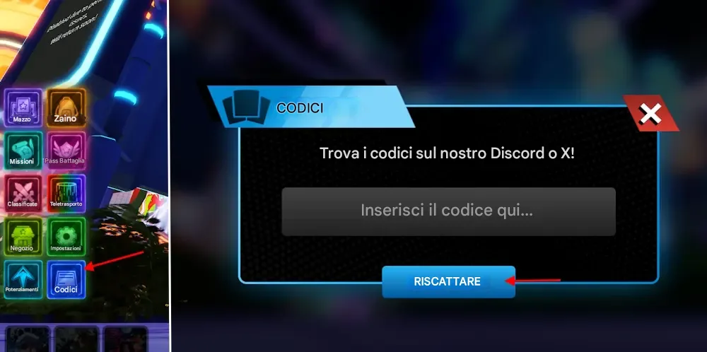 Come riscattare i codici di Anime Card Clash