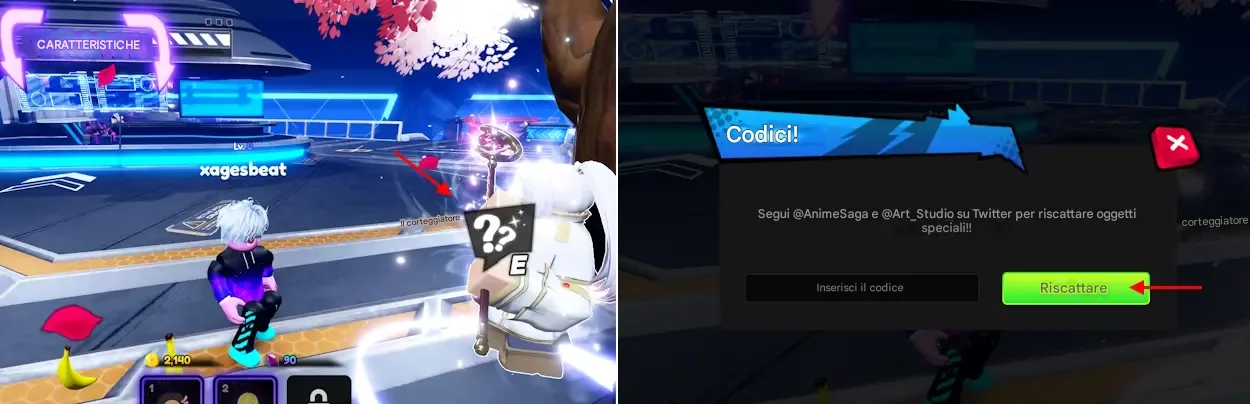 Come riscattare i codici di Anime Saga