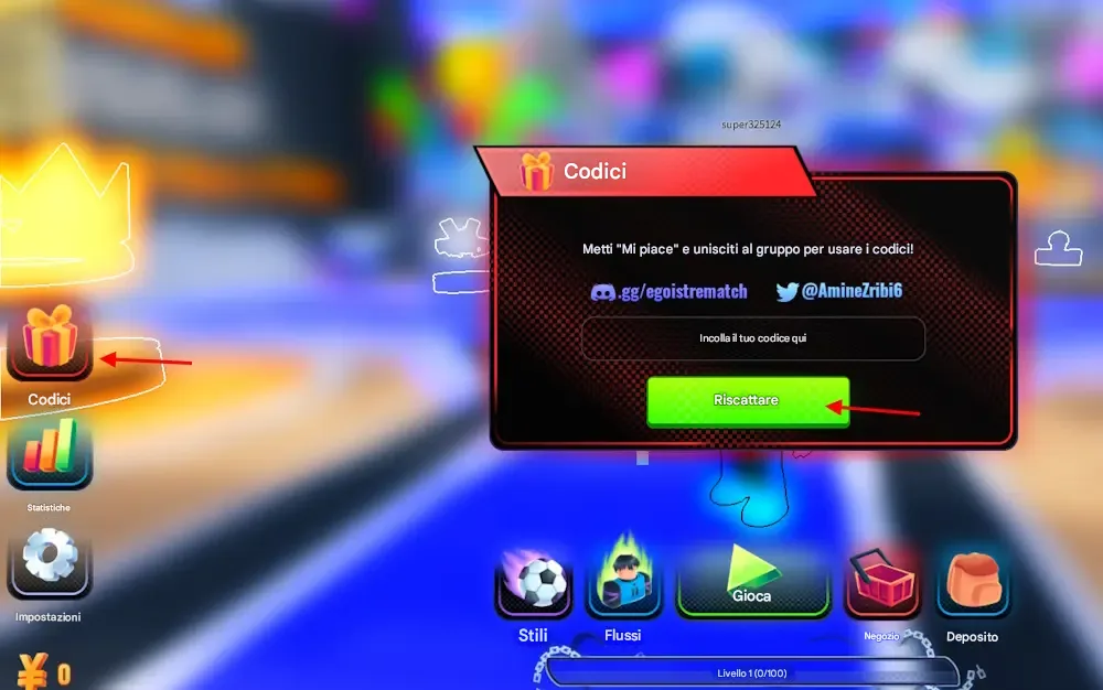 Come riscattare i codici di Egoist Rematch