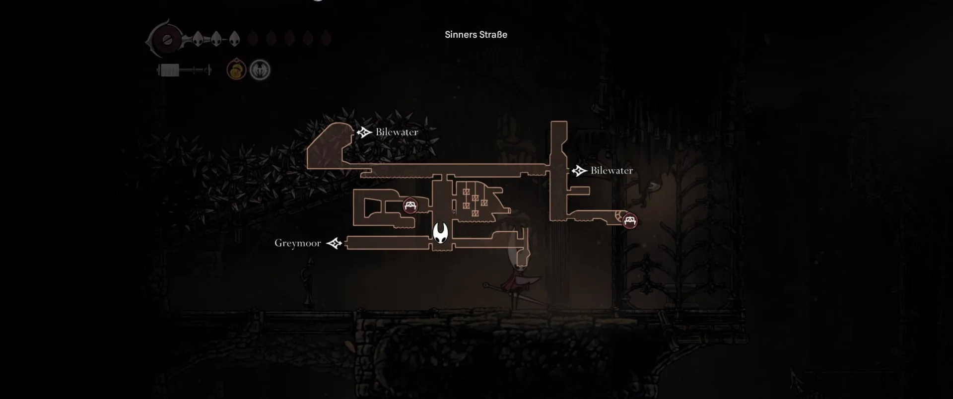 Hollow Knight: Silksong – Wo du Einfache Schlüssel findest (und wofür sie gut sind) 5 Gefängniszelle in der Sünderstraße