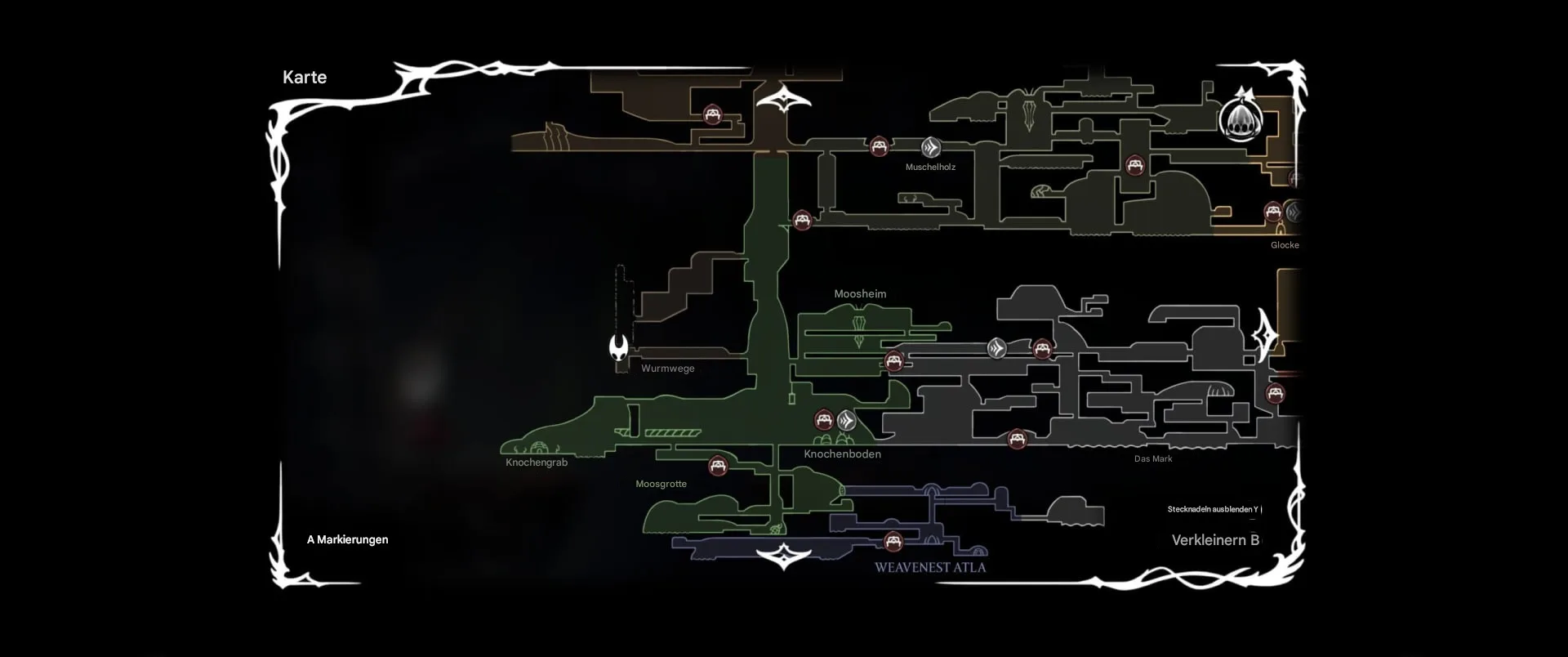 Hollow Knight: Silksong – Wo du Einfache Schlüssel findest (und wofür sie gut sind) 6 Wurmwege