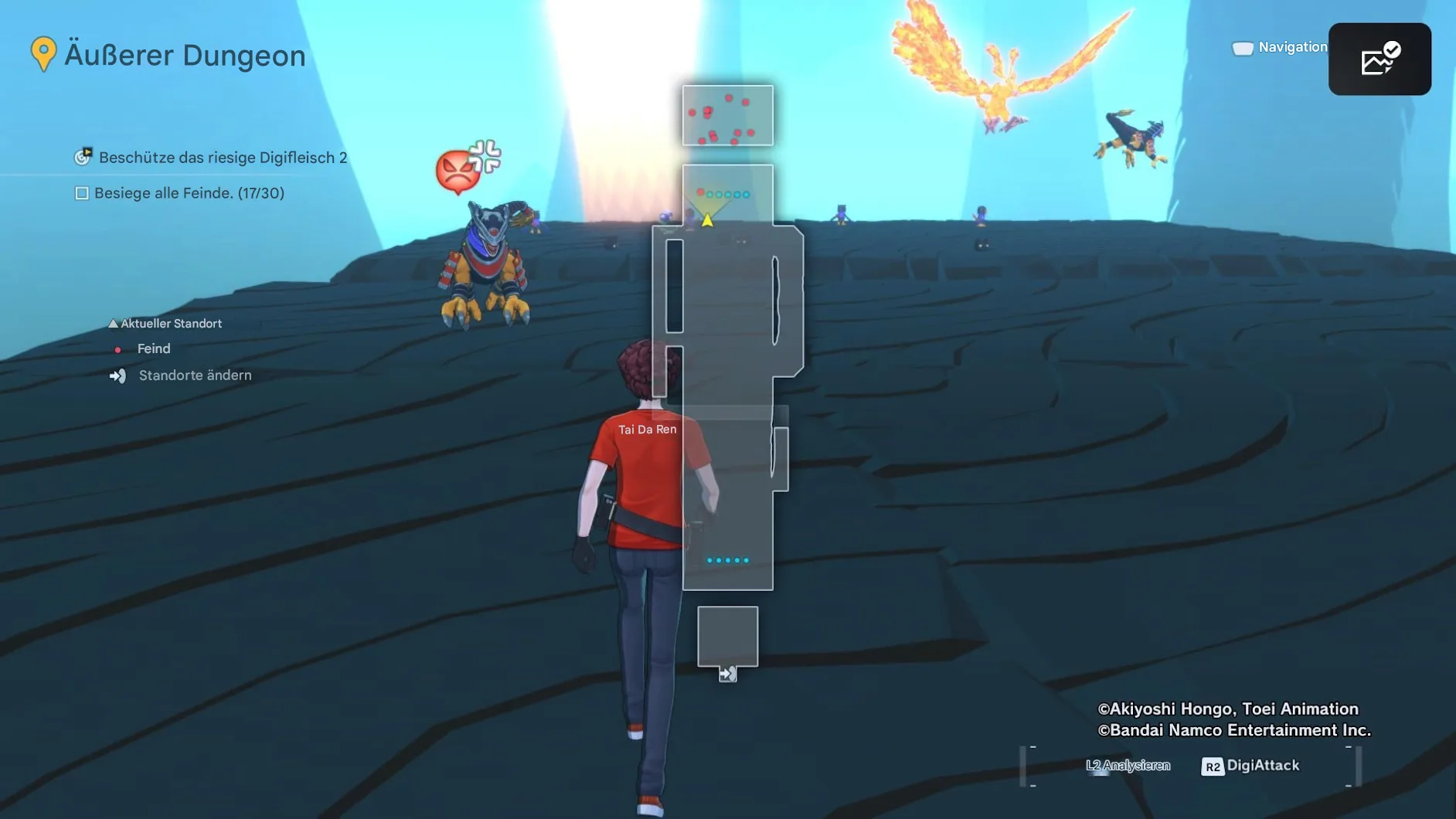 Alle Outer Dungeon Orte in Digimon Story: Time Stranger 2 Protect the Giant Digimeat