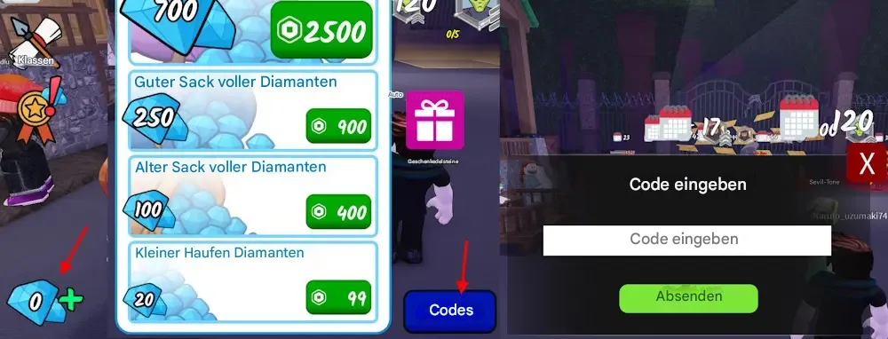 Roblox 99 Nights in the Forest Codes (Oktober 2025) 2 So löst du Codes in 99 Nights in the Forest ein