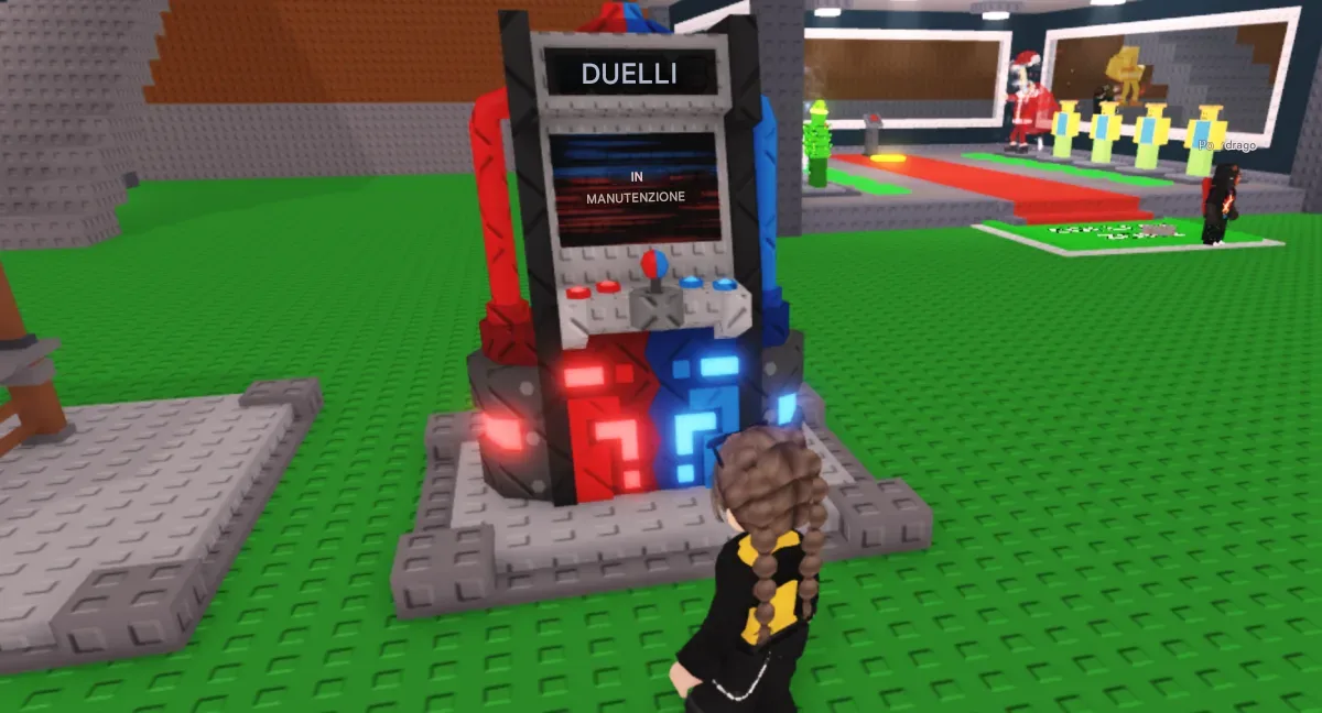 Avvicinati alla Duel Machine e interagisci con essa.